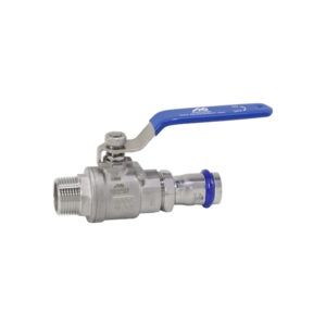 Locking Ball Valve with Male NPT and Press Fitting End